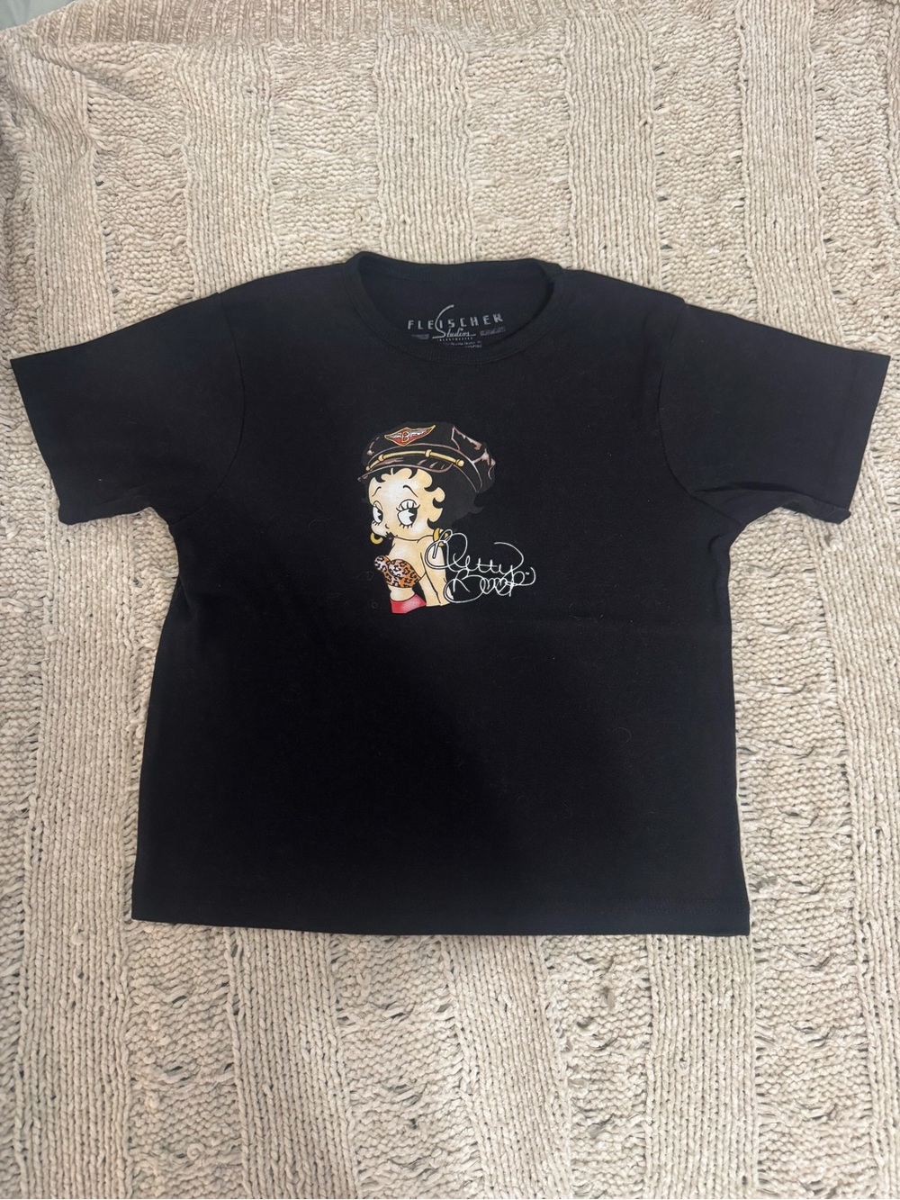 Black Betty Boop Graphic Kids Tee